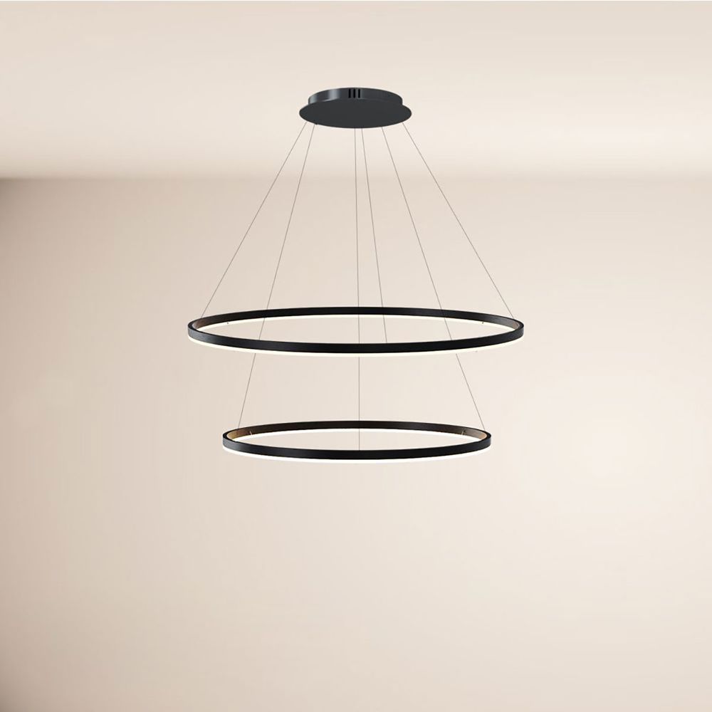 s.luce LED lampa wisząca pierścieniowa 2-światłowa centryczna