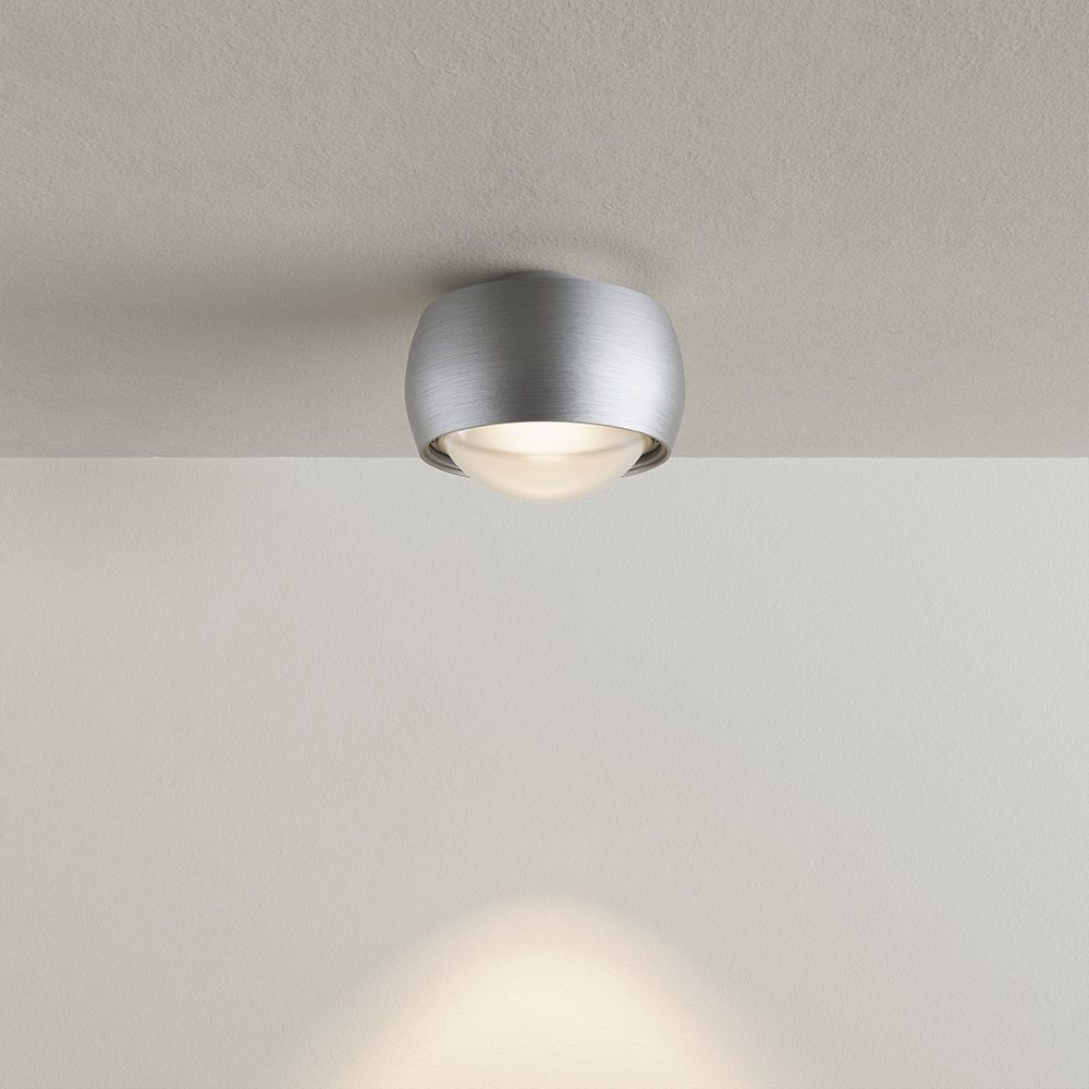 Lampa sufitowa LED s.luce Beam z soczewką spot natynkowy Ø 8 cm
