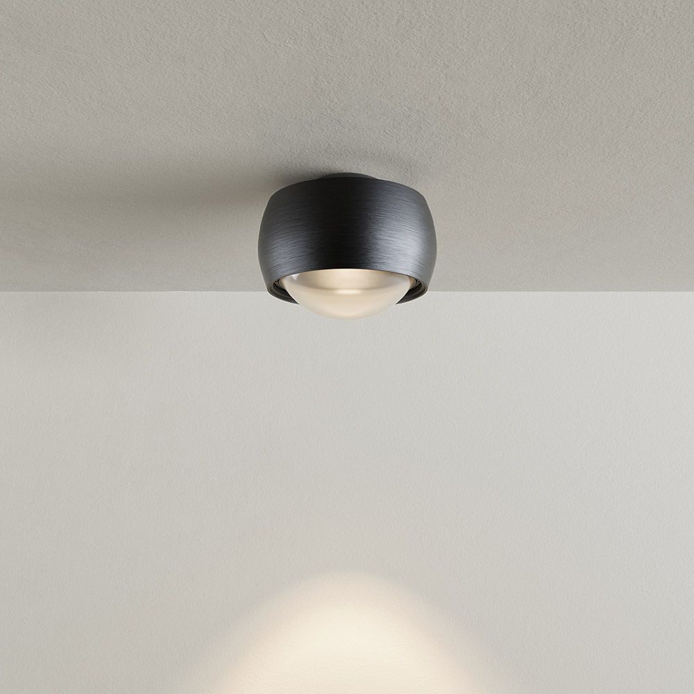 Lampa sufitowa LED s.luce Beam z soczewką spot natynkowy Ø 8 cm