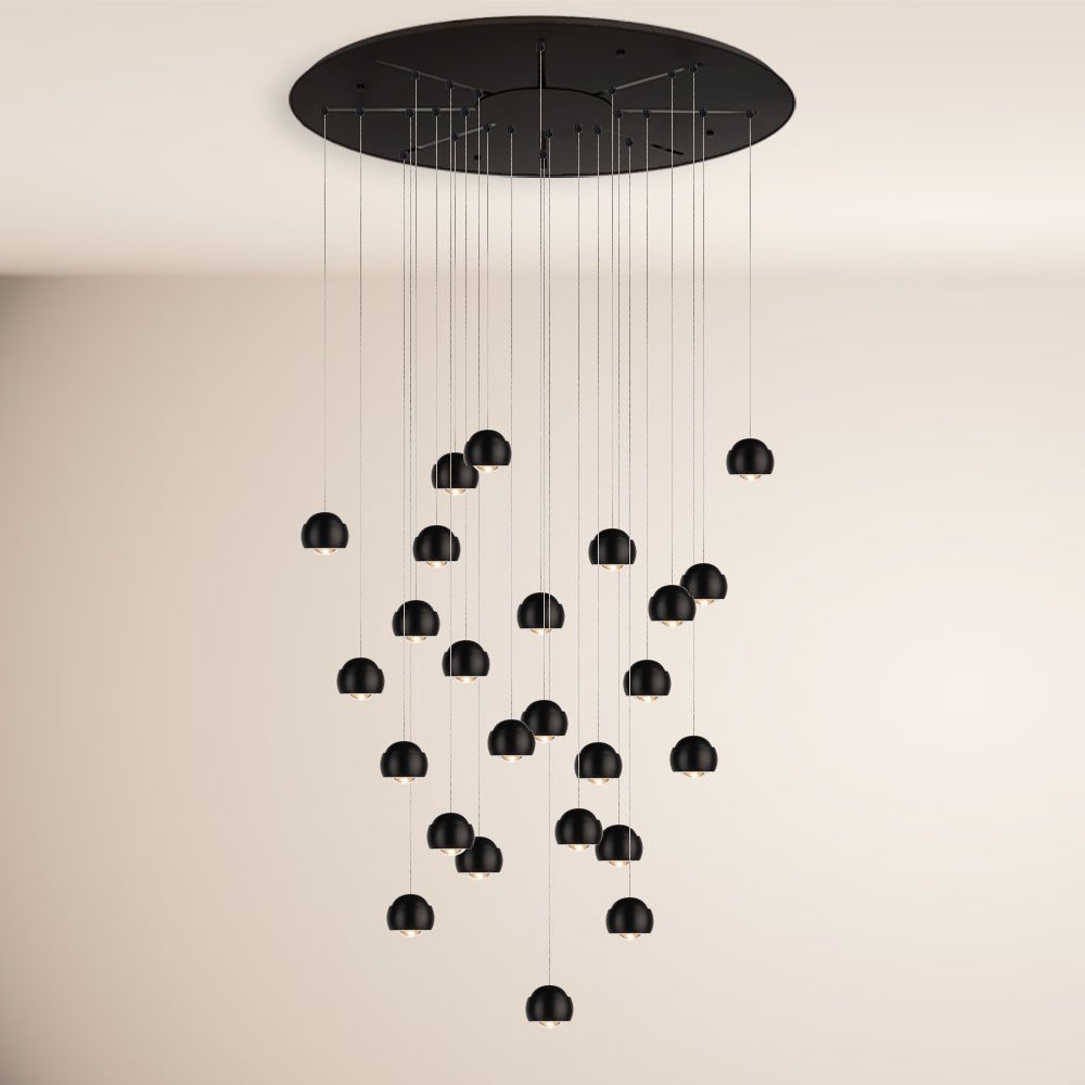 s.luce Beam XL LED Gallery Light Lampa wisząca z 16 lub 24 źródłami światła