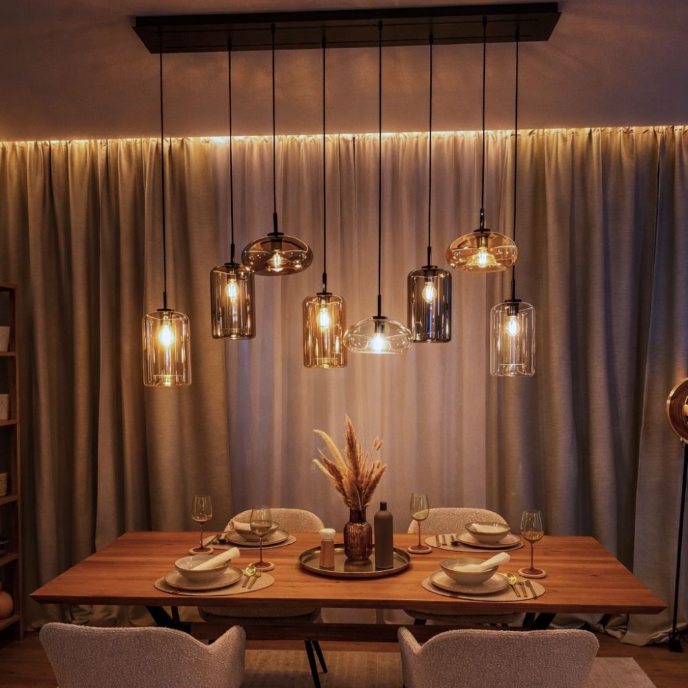 s.luce Cruet szklana lampa wisząca Up & Low