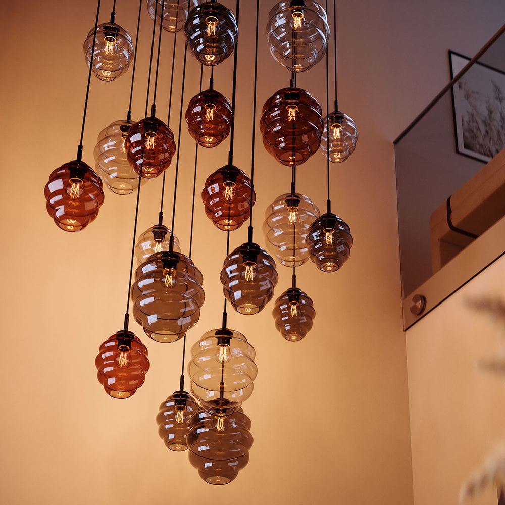 s.luce Echos gallery lampa wisząca zwieszana 500cm czarna