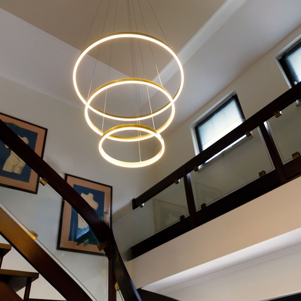 s.luce LED lampa wisząca pierścieniowa 3-światłowa centryczna