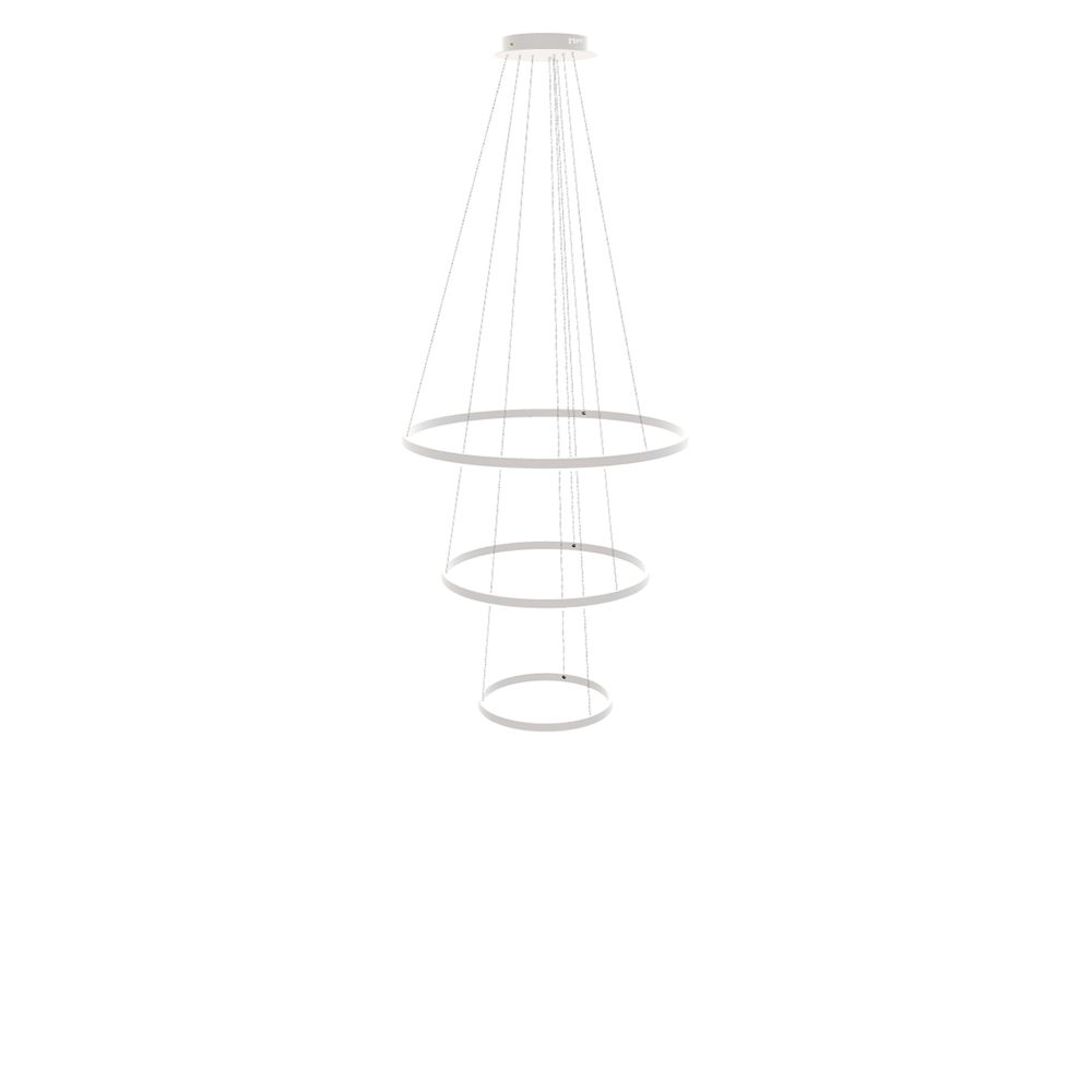 s.luce LED lampa wisząca pierścieniowa 3-światłowa centryczna