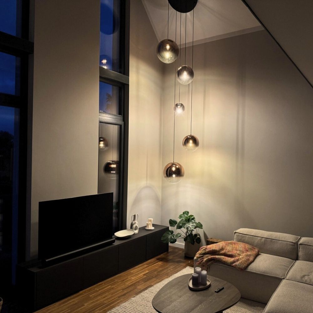 s.luce Orb 5-punktowa modułowa lampa galeryjna