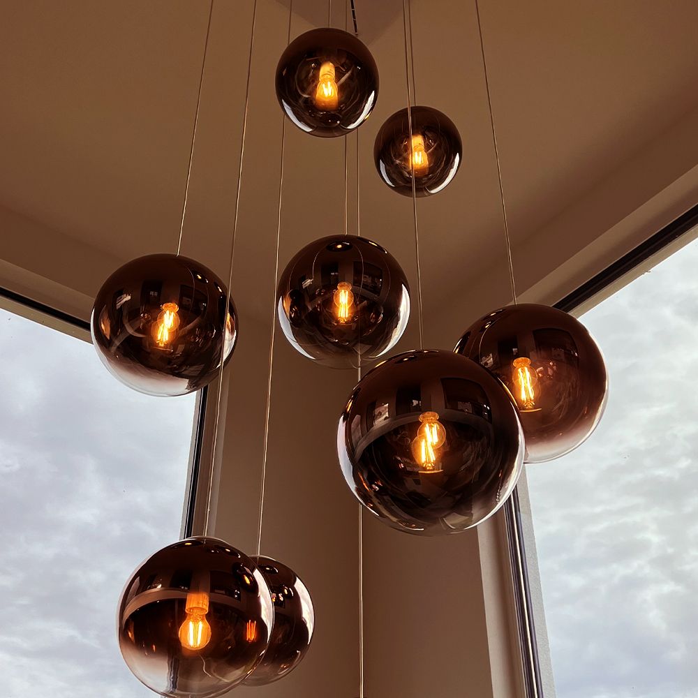 Lampa galeryjna s.luce Orb XL 8-punktowa z modułowym daszkiem