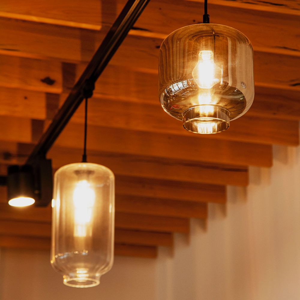 s.luce Velo szklana lampa wisząca zwieszana 150cm czarna